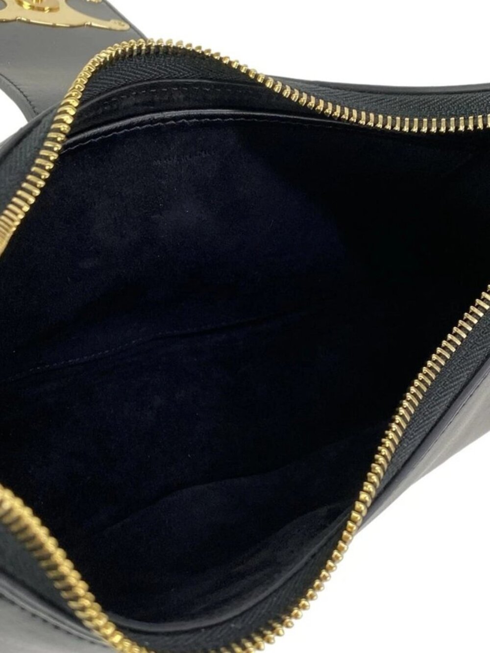 CELINE Medium Ava Trionf Bag Black Calf Skin Handbag - Picture 14 of 16